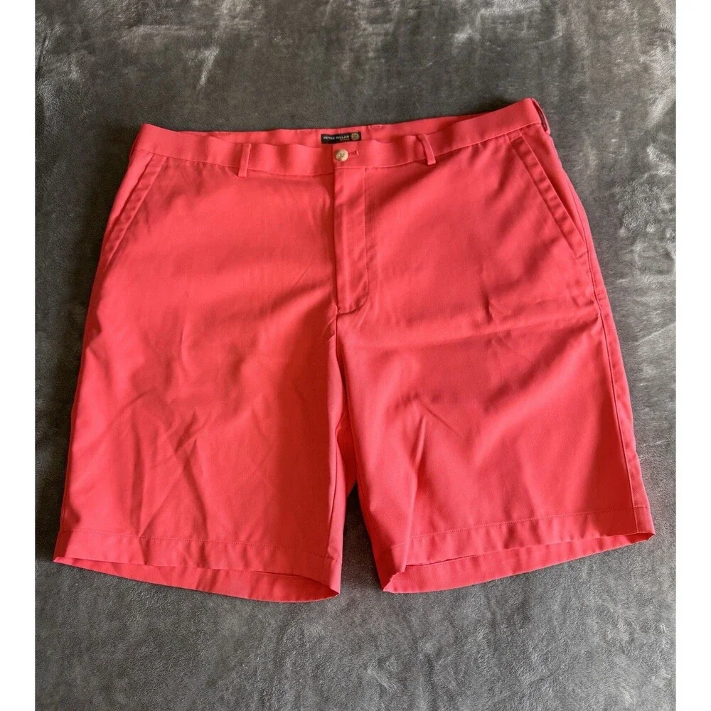 Peter Millar Shorts Mens 40 Pink Performance Shorts Wicking Stretch Golf